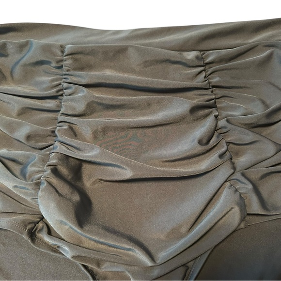 Shapermint High Waisted Bathing Suit Bottoms NWT Sz 2XL Ruched Black Flattering - Picture 8 of 10